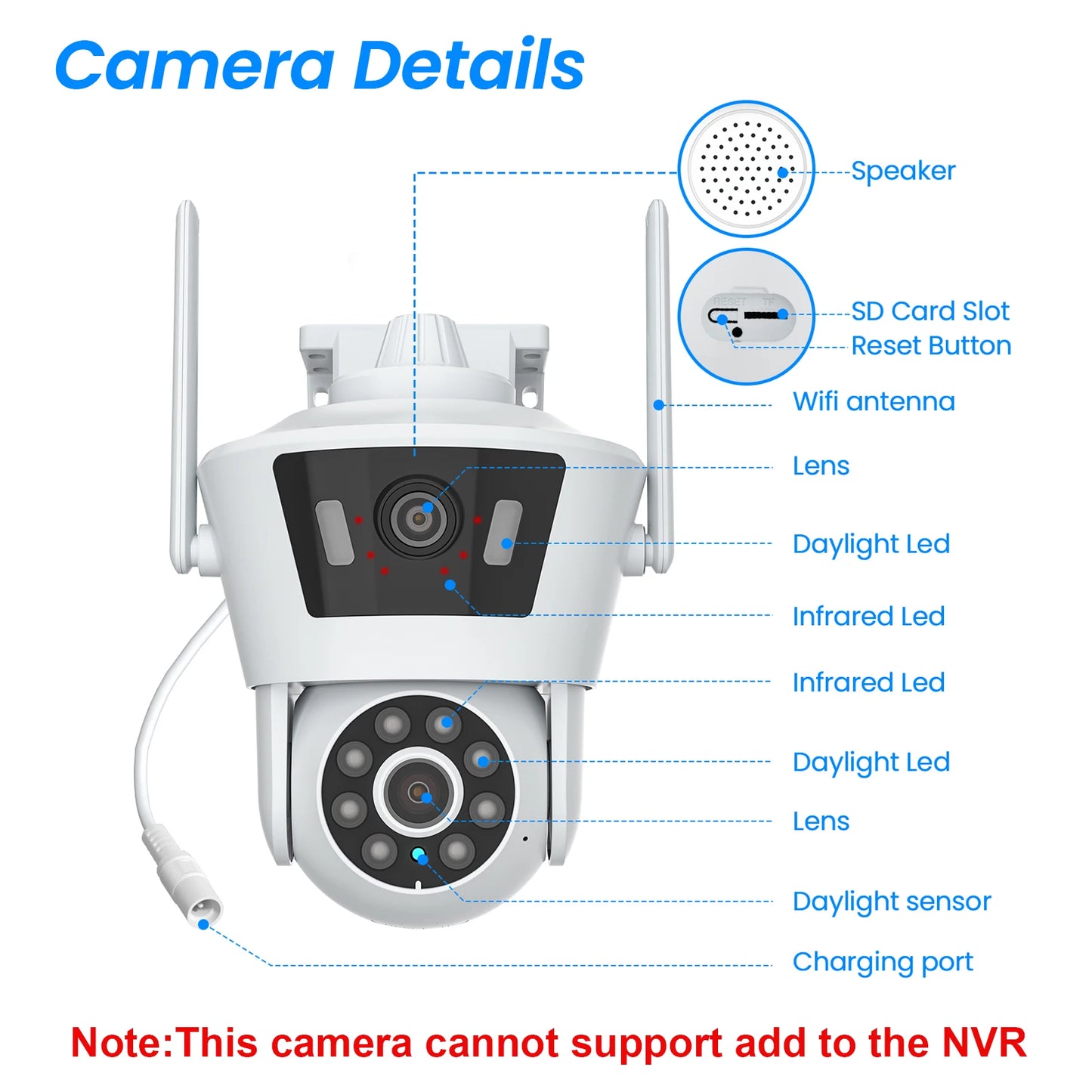 Dual Lens 6MP 2K Security Camera I