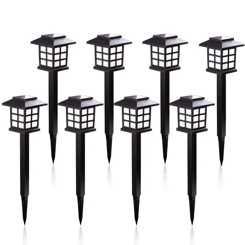 2/6/8pcs Led Solar Pathway Lights