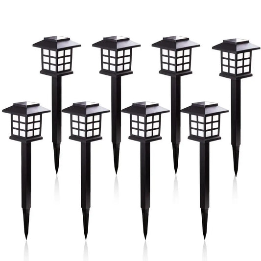 2/6/8pcs Led Solar Pathway Lights