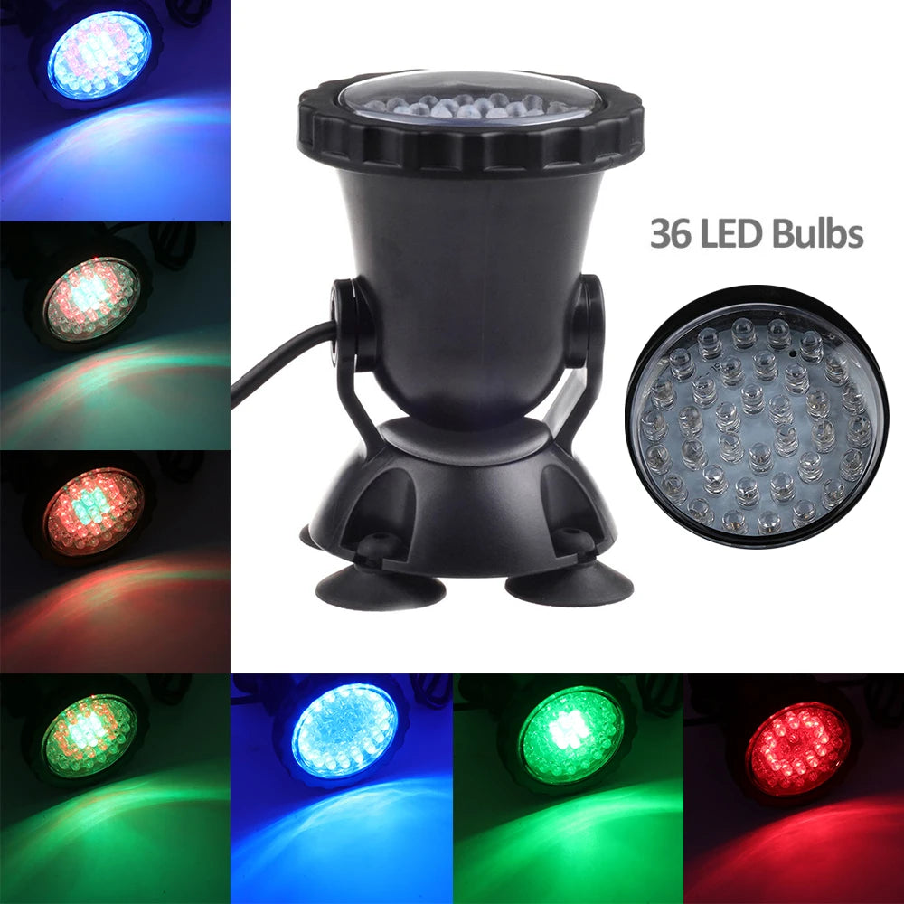 IP68 Waterproof LED Underwater Light RGB Bluetooth