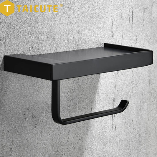 TAICUTE Fashion Toilet Paper Holder with Phone Shelf