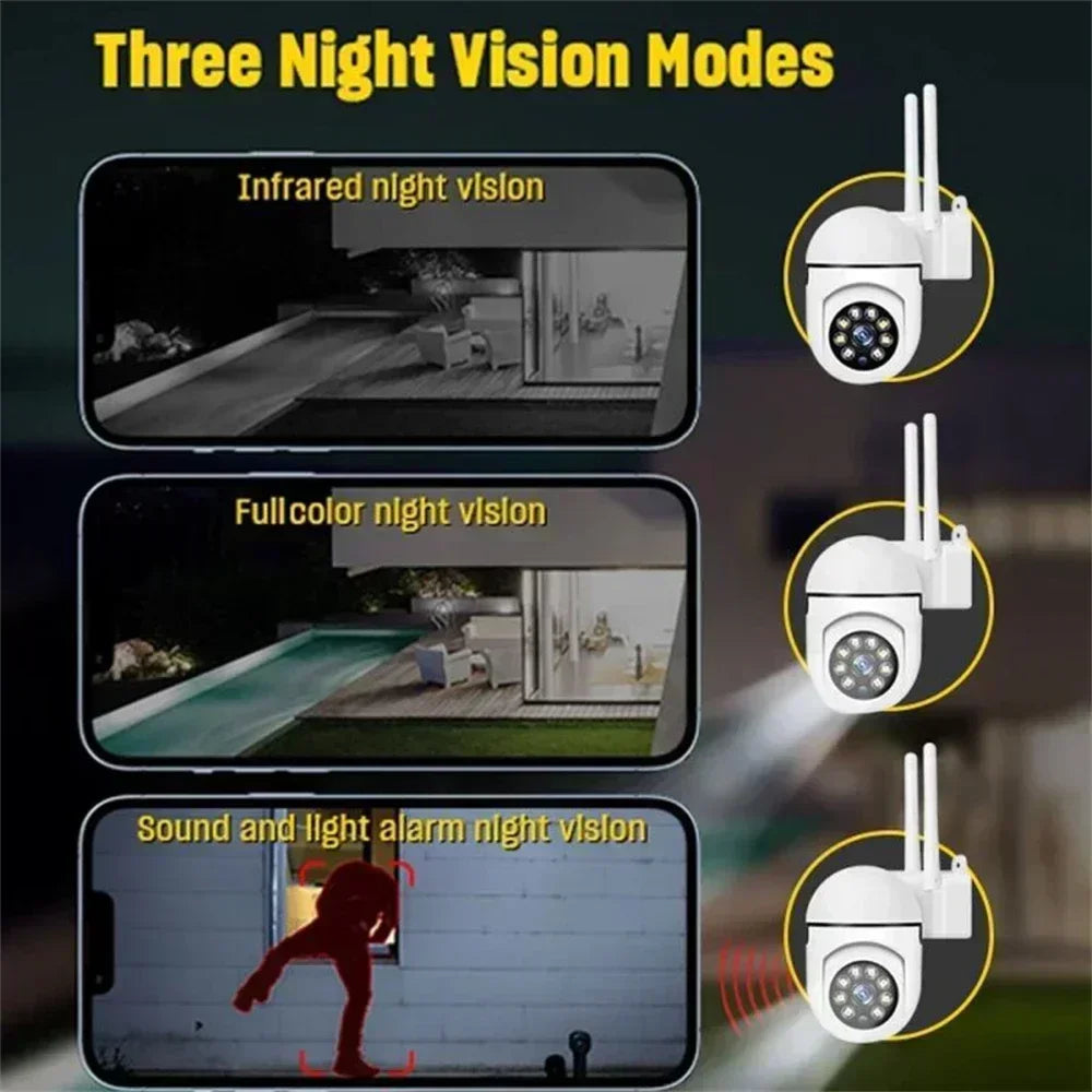 8MP Wifi Wireless Security Monitor Cameras Color Night Vision