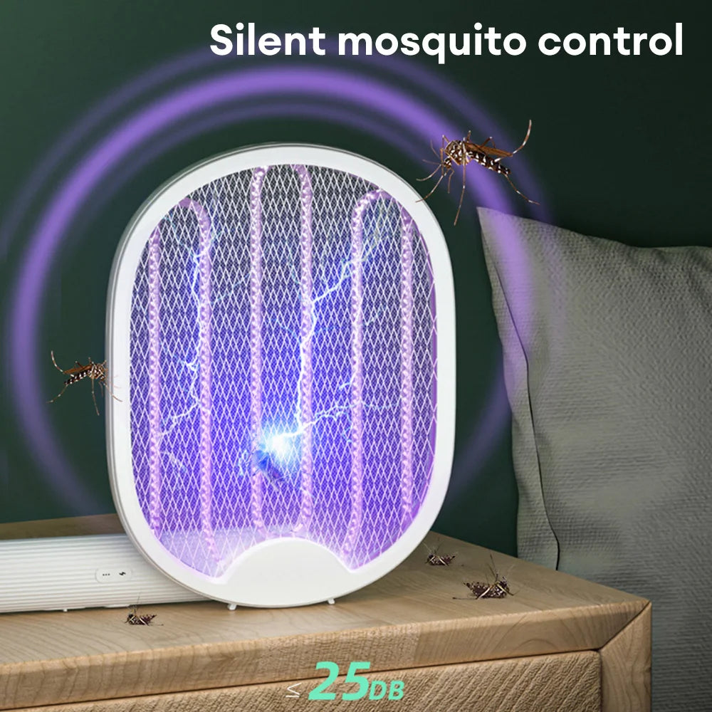 Foldable Electric Mosquito Killer Fly Swatter