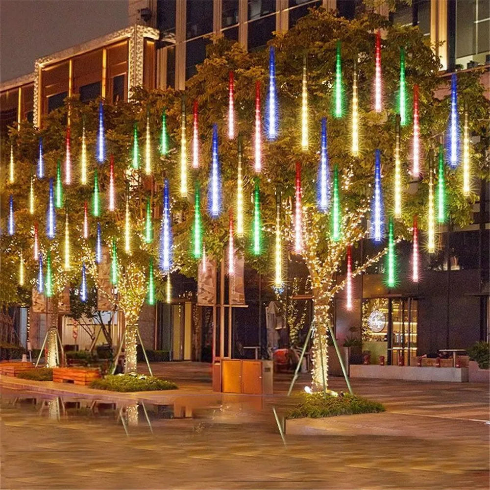 Meteor Shower Rain String Lights Eaves Icicle Light