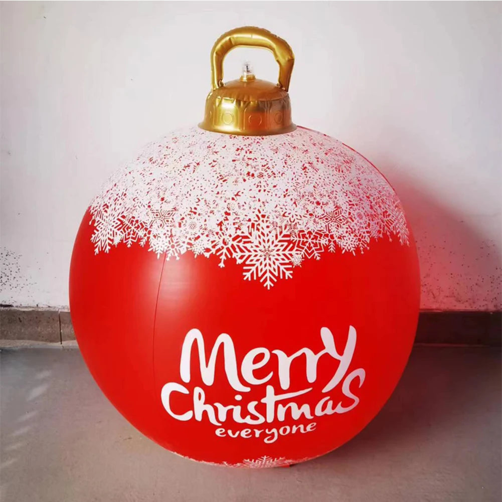 60cm Inflatable Christmas Ball PVC Glow Luminous LED