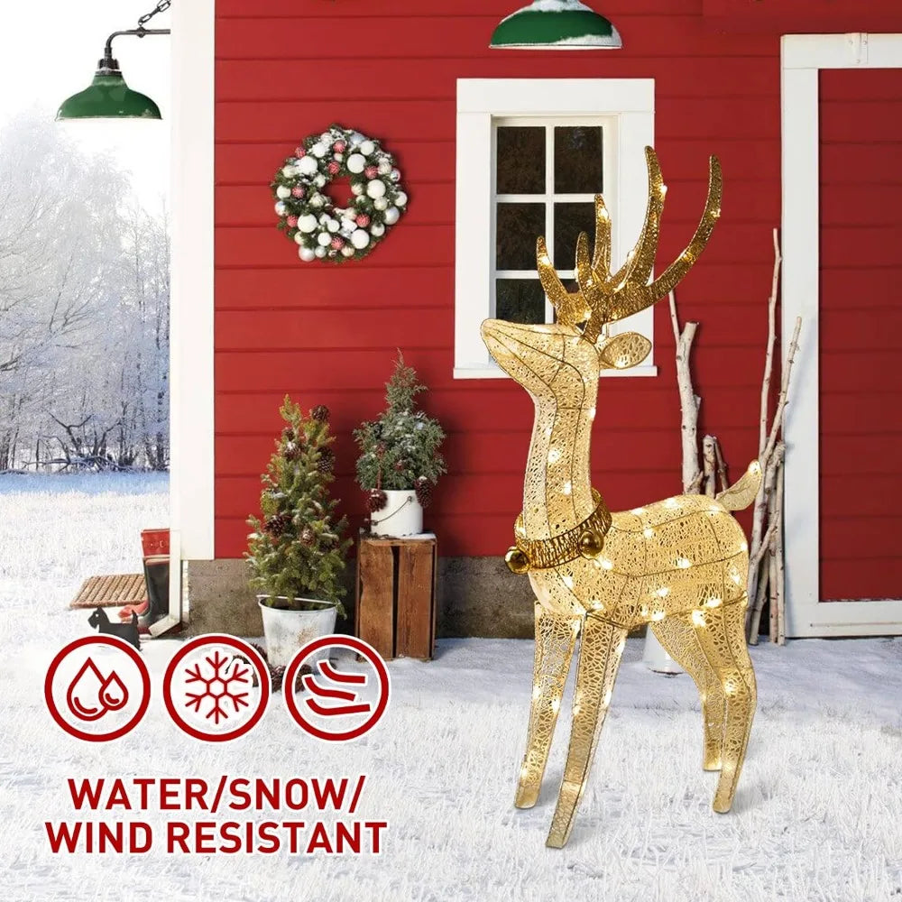 Christmas Reindeer Outdoor Decorations, Lighted