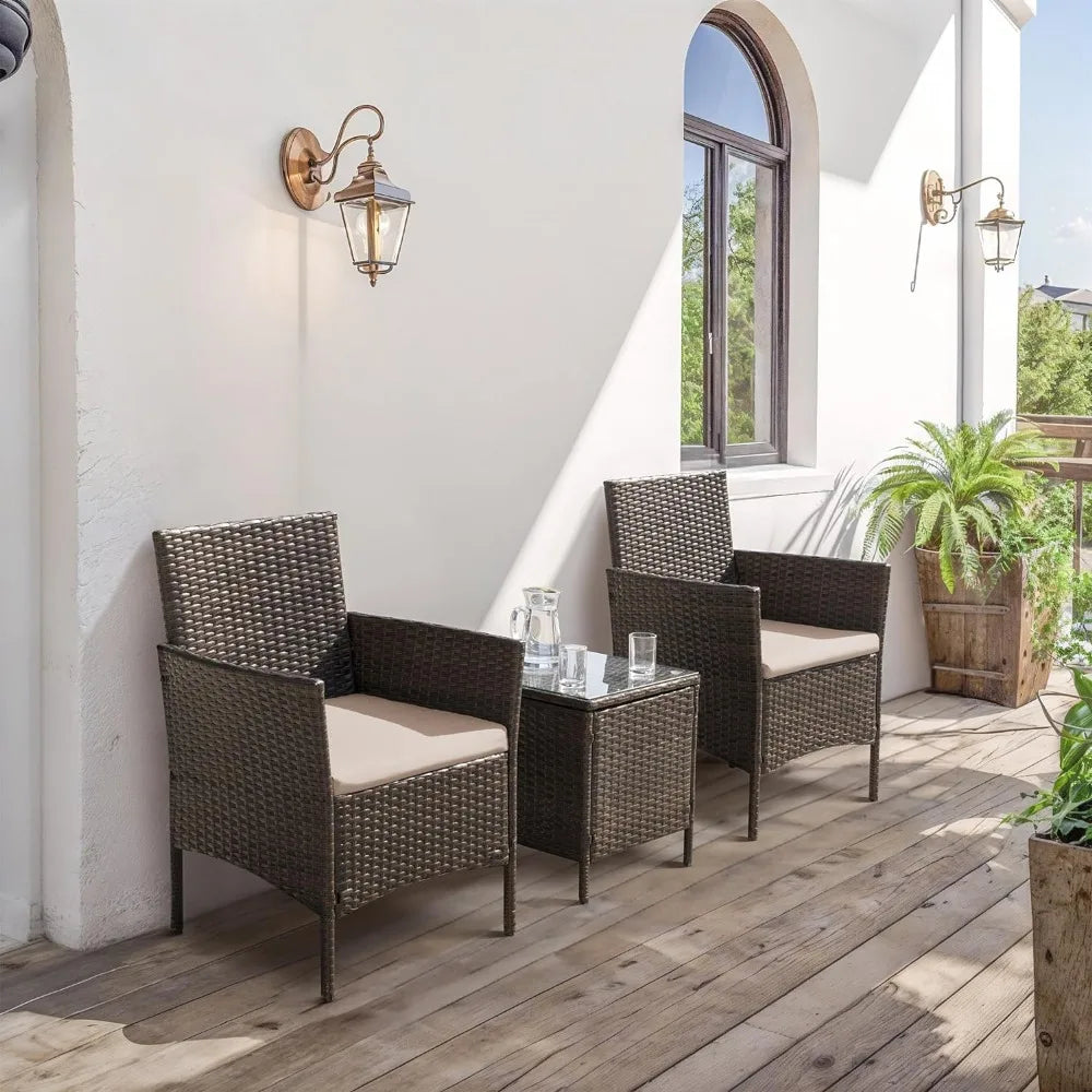 Patio Furniture Set 3 Pieces