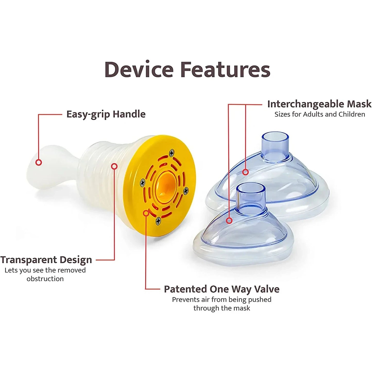 Life First Aid Kits Choking Rescue Device