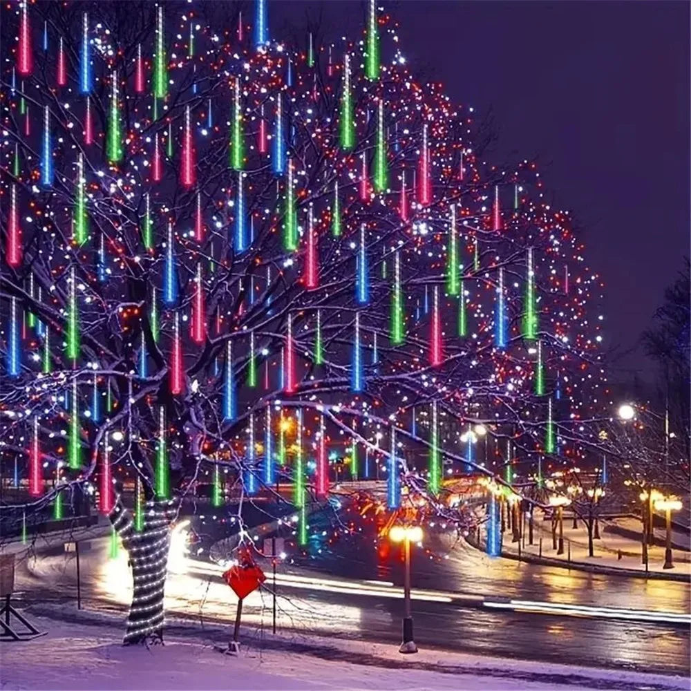 Meteor Shower Rain String Lights Eaves Icicle Light