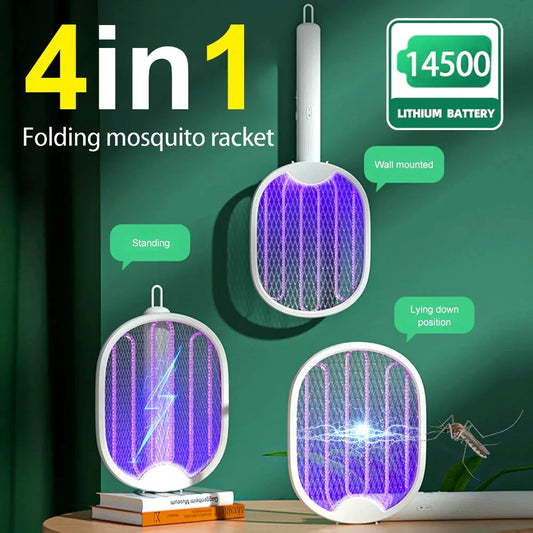 Foldable Electric Mosquito Killer Fly Swatter