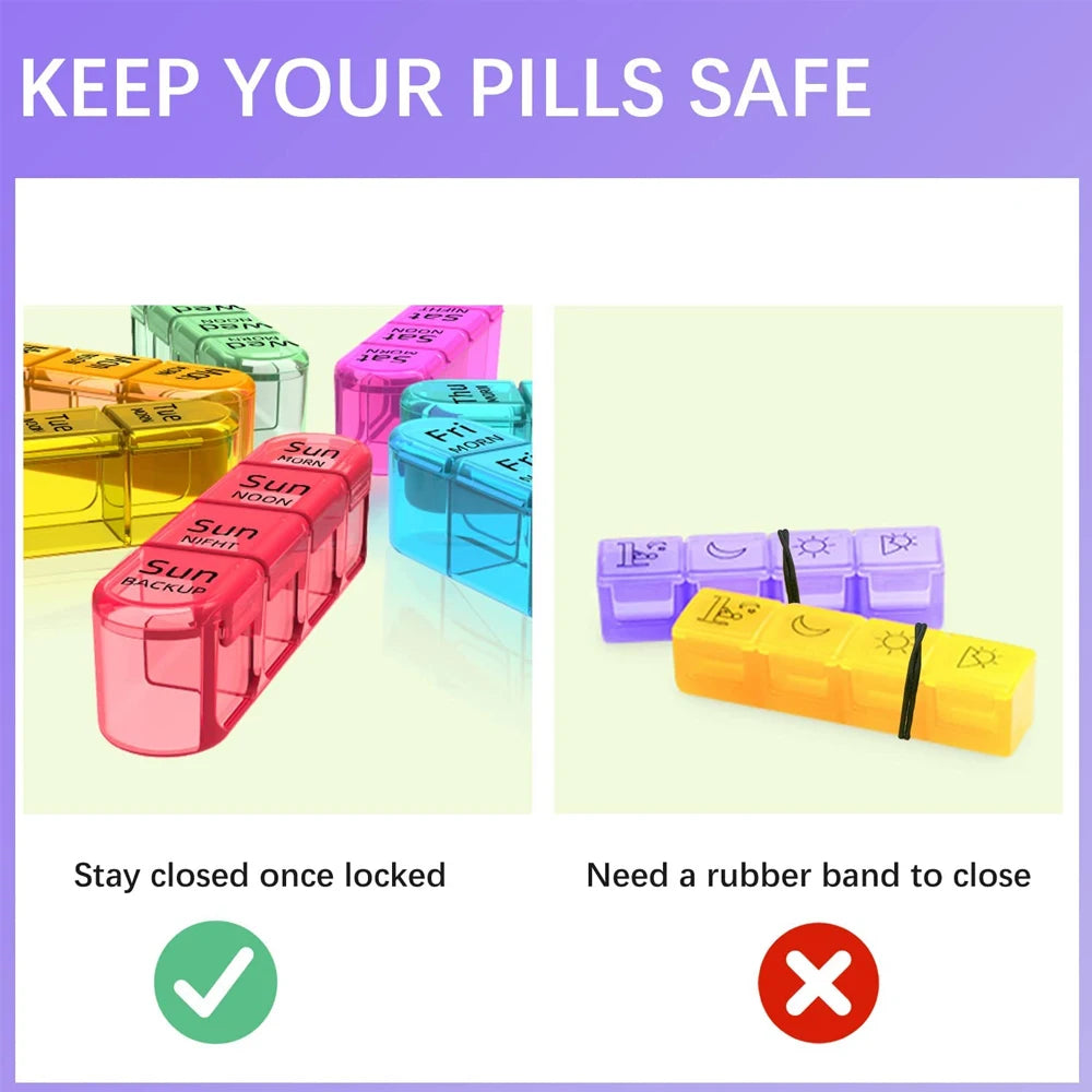 Pill Organizer 4 Times A Day