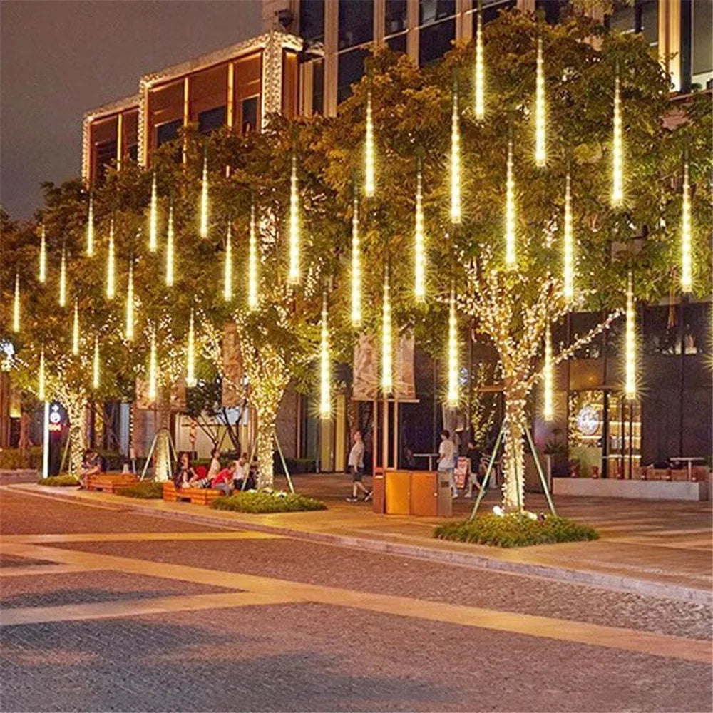 Meteor Shower Rain String Lights Eaves Icicle Light